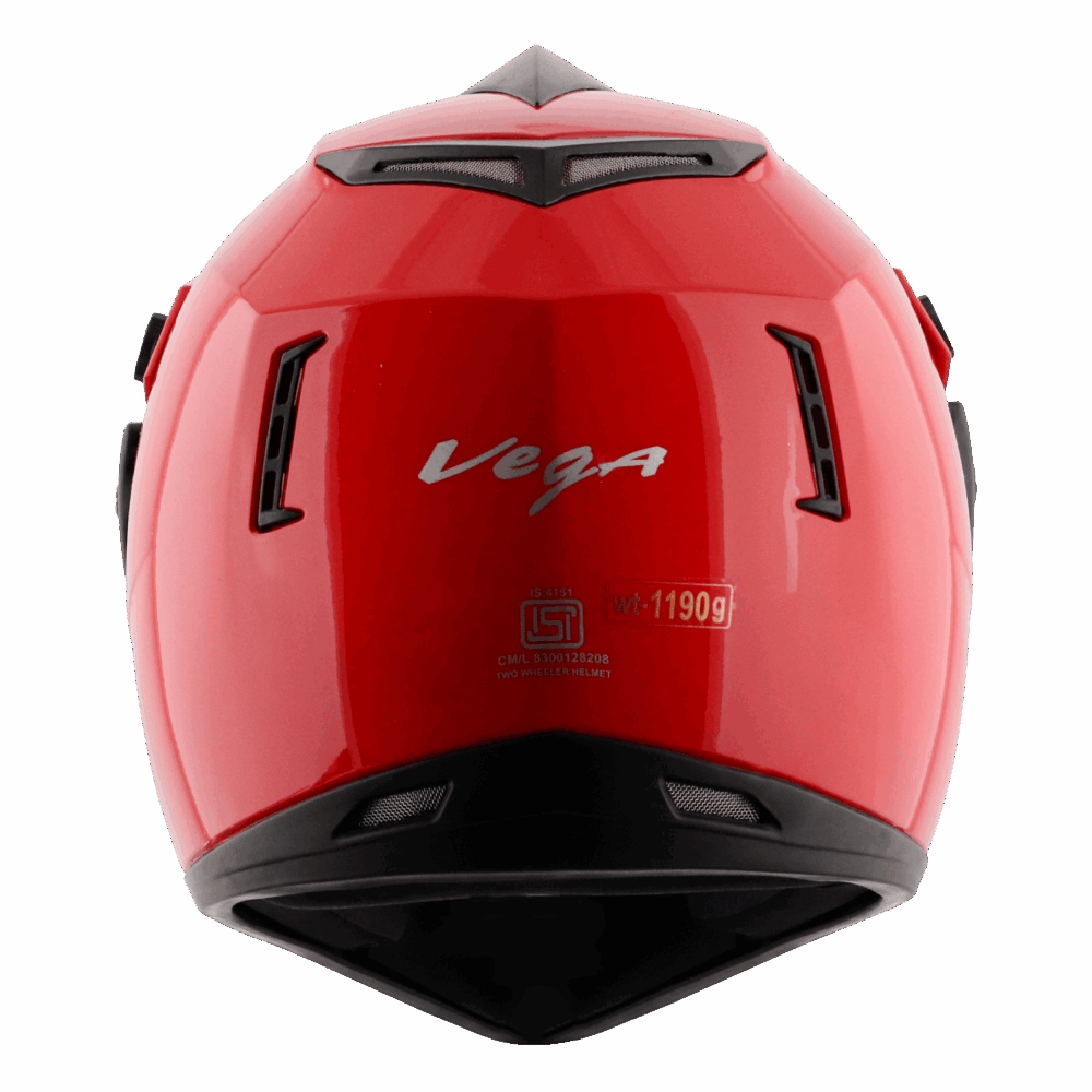 VEGA Off Road D/V Helmet - Red - Image 3