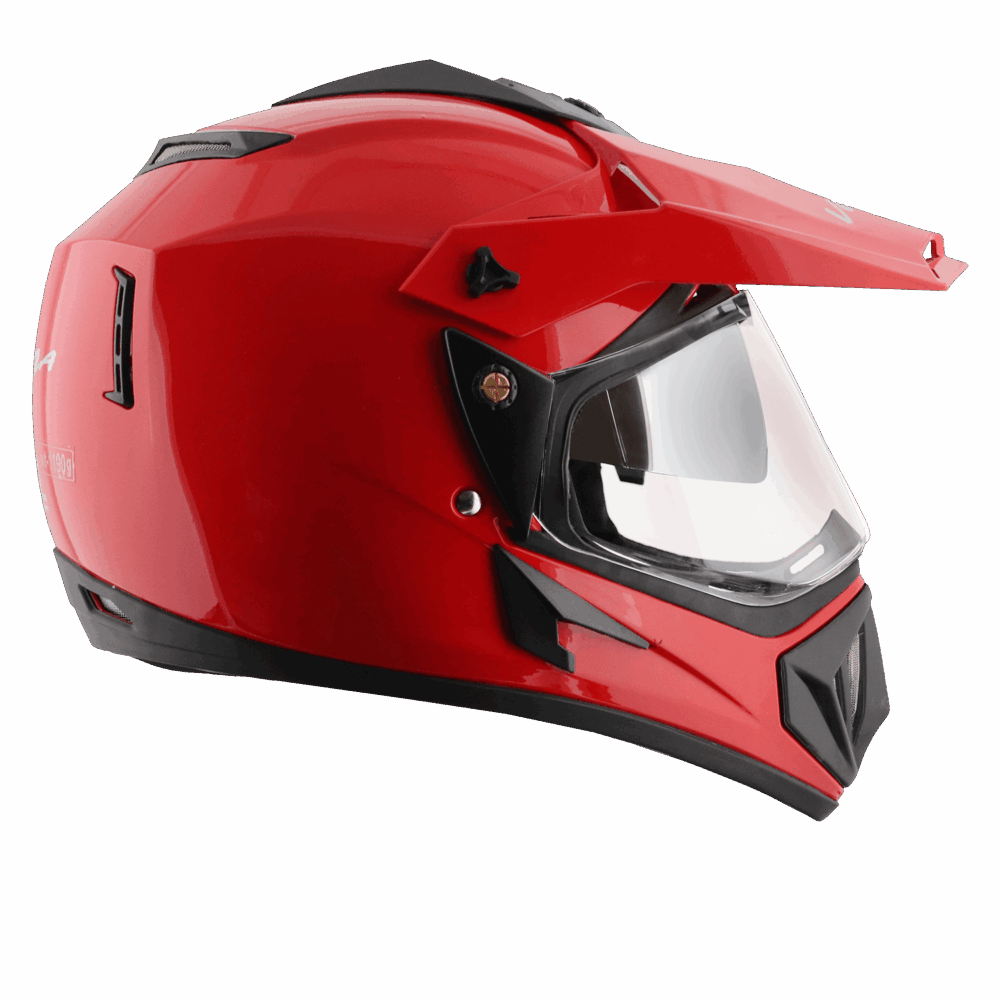 VEGA Off Road D/V Helmet - Red - Image 2