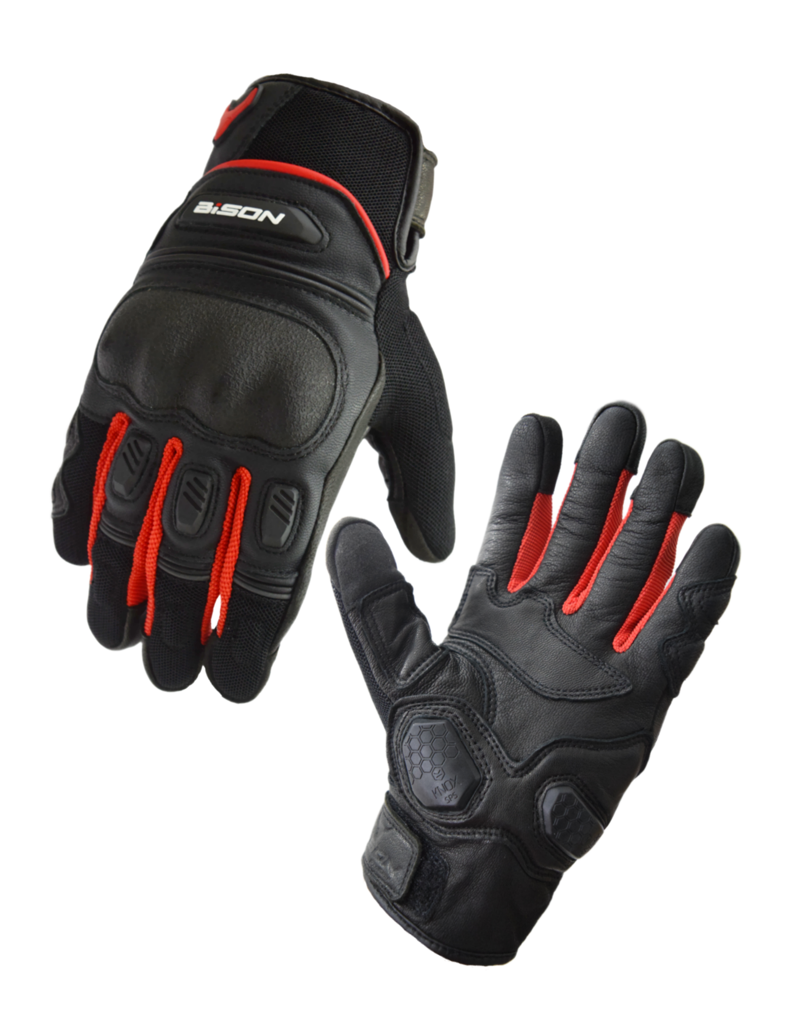 BISON AIR PRO – BLACK RED GLOVES