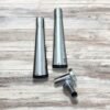 Adaptable Slip-On Silencer (Pair)- SLIM CANS-STEEL FINISH For Royal Enfield Interceptor 650 / Continental GT 650 – SS Motocorp