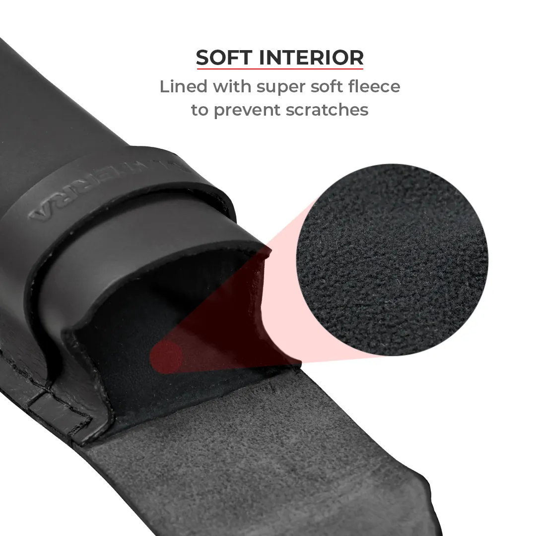 Viaterra Leather Sunglass Case - Black - Image 6