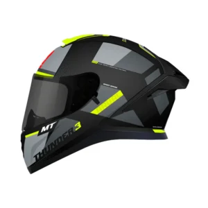 MT Thunder 3 SV Spoiler Arual B13 Gloss Black Grey Neon Yellow Helmet