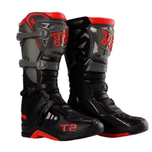 TIGER TR T2 Motocross Off Road Boots Black Grey Red – Protective Riding Boots