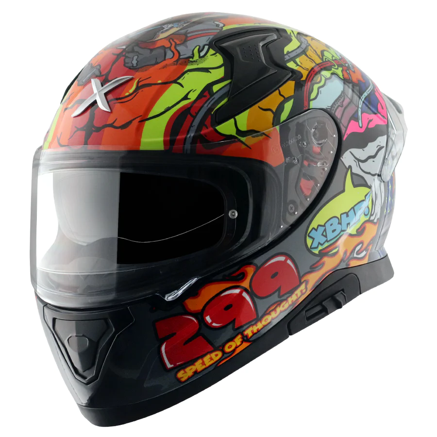AXOR XBHP SPEED OF THOUGHT NEON YELLOW BLUE HELMET FOR MAN AND WOMAN - Image 10