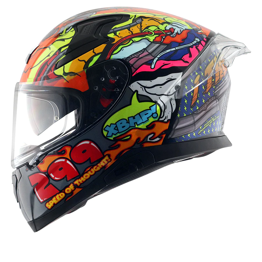 AXOR XBHP SPEED OF THOUGHT NEON YELLOW BLUE HELMET FOR MAN AND WOMAN - Image 8