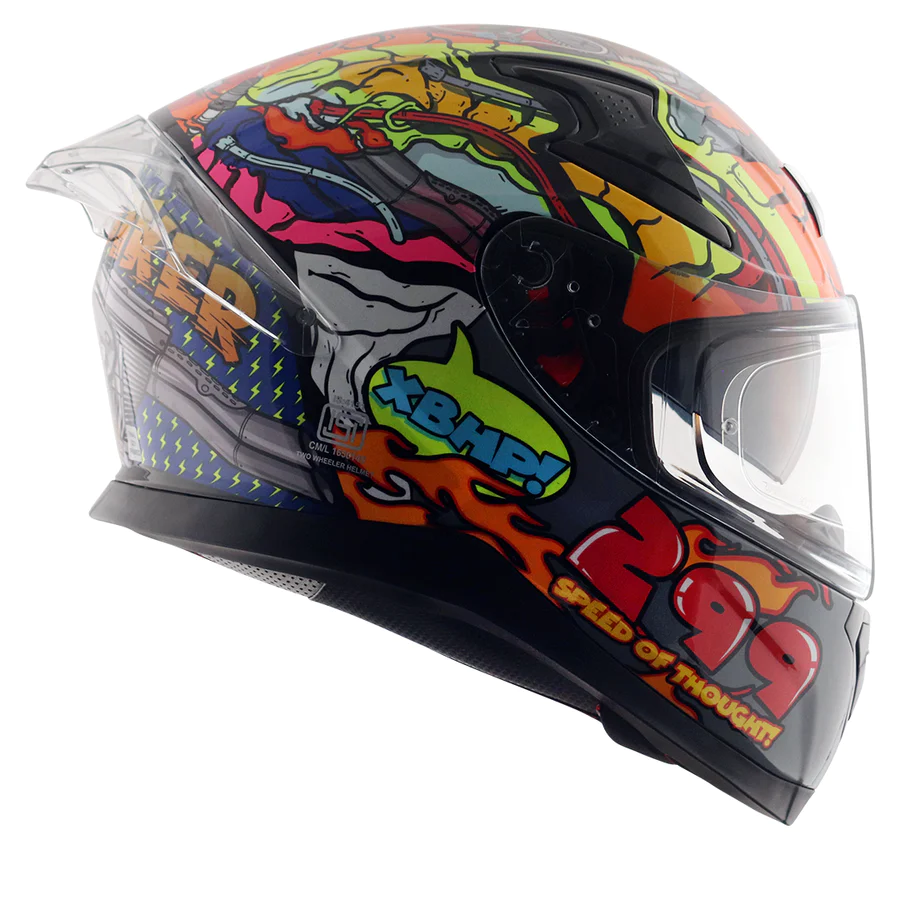 AXOR XBHP SPEED OF THOUGHT NEON YELLOW BLUE HELMET FOR MAN AND WOMAN - Image 4