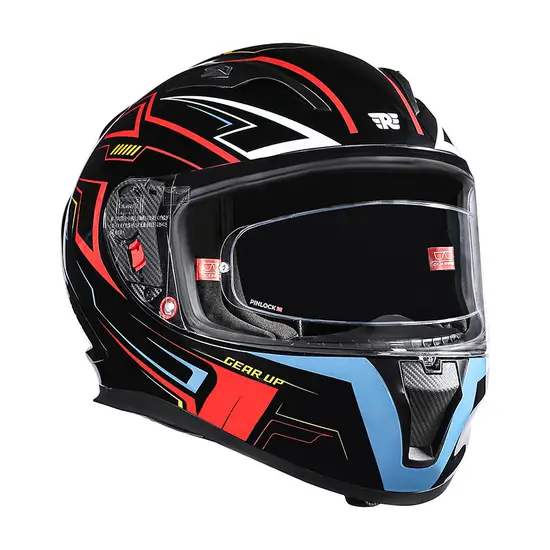 Royal Enfield SpeedX Full Face Helmet Black with ISI and DOT certification