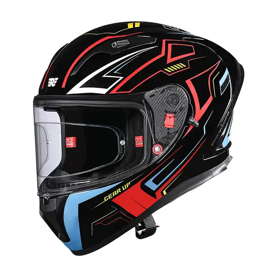 Royal Enfield SpeedX Full Face Helmet Black with ISI and DOT certification