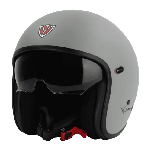 IGN-10 Monocolor Mat Titanium Grey Helmet – Lightweight Retro Riding Helmet