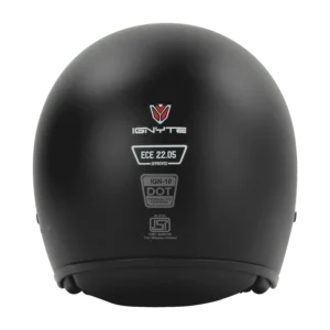 IGN-10 Monocolor Mat Helmet Lightweight Retro Motorcycle Helmet