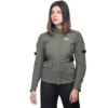 Royal Enfield Nubra Women 4 Season Riding Jacket Olive all-weather motorcycle riding jacket