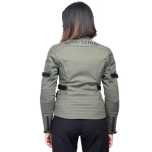 Royal Enfield Nubra Women 4 Season Riding Jacket Olive all-weather motorcycle riding jacket