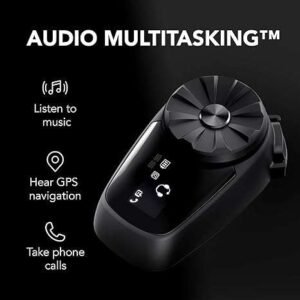 Sena 5S Bluetooth Communication System with HD speakers and LCD display mounted on helmet