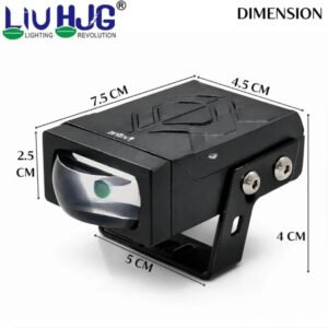 HJG HS92 80W dual color LED fog light with projector lens and red devil eye for bikes and cars