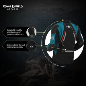 Royal Enfield Adventurer XT Riding Jacket Teal waterproof adventure touring jacket