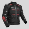 Royal Enfield Crossroader Print Riding Jacket Red CE Certified Touring Jacket