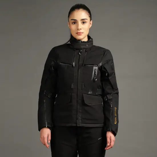 Royal Enfield Women’s Darcha Pro Riding Jacket Black with CE Level 2 armor