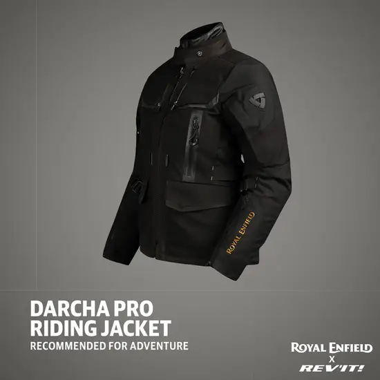 Royal Enfield Women’s Darcha Pro Riding Jacket Black with CE Level 2 armor