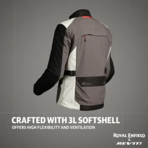 Royal Enfield Men’s Darcha Pro Riding Jacket Grey with CE Level 2 armor