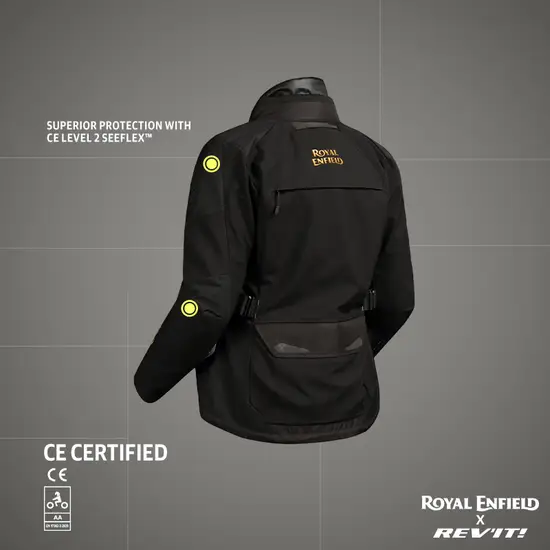 Royal Enfield Women’s Darcha Pro Riding Jacket Black with CE Level 2 armor