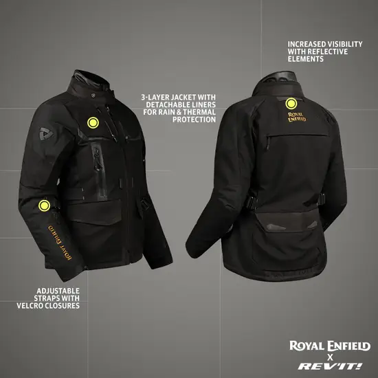 Royal Enfield Women’s Darcha Pro Riding Jacket Black with CE Level 2 armor