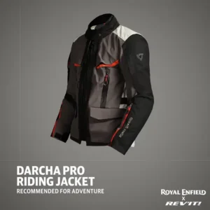 Royal Enfield Men’s Darcha Pro Riding Jacket Grey with CE Level 2 armor