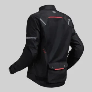 Royal Enfield Eco Windfarer Riding Jacket Black with CE Level 2 armor and breathable mesh design