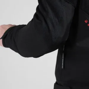 Royal Enfield Eco Windfarer Riding Jacket Black with CE Level 2 armor and breathable mesh design