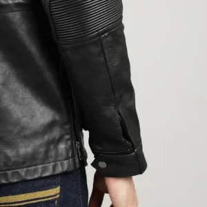 Royal Enfield Forge Riding Jacket Black – CE Level 2 Leather Protective Motorcycle Jacket