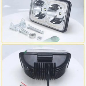 HJG W09 Classic 6.5 Inch Square LED Fog Light with White and Amber DRL