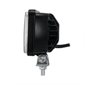 HJG W11 Classic 4x5 inch square LED fog light with white and amber DRL