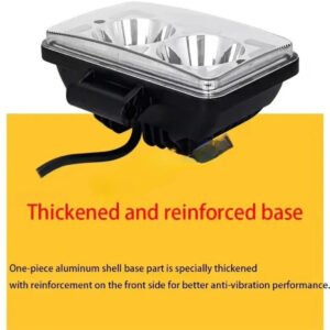 HJG W10 Classic 5x6 inch square LED fog light with white and amber DRL for cars and bikes