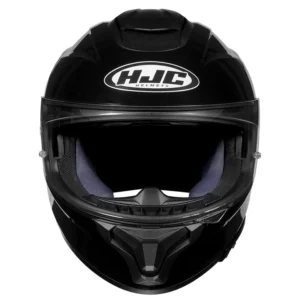 HJC C71 C7X Solid Metal Black full face helmet with dual visor and aerodynamic design