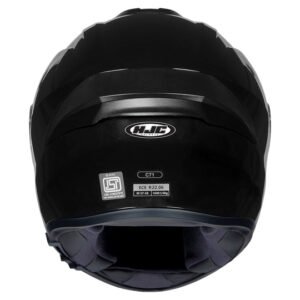 HJC C71 C7X Solid Metal Black full face helmet with dual visor and aerodynamic design
