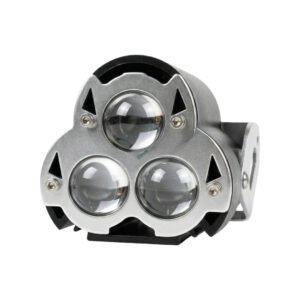 HJG G15 Dragon Triple Lens LED Fog Light 30W with White Yellow Flash Mode for Cars and Bikes