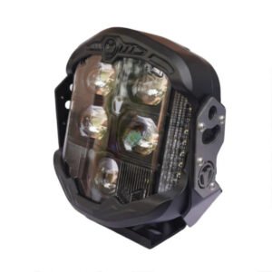 HJG God’s Eye 5 Lens Projector LED Fog Light with Red DRL for Bike Car SUV