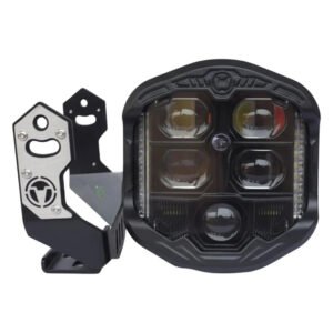 HJG God’s Eye 5 Lens Projector LED Fog Light with Red DRL for Bike Car SUV