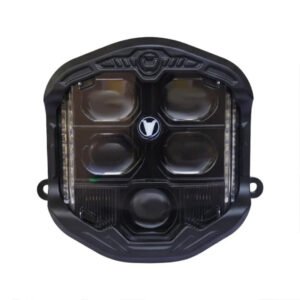 HJG God’s Eye 5 Lens Projector LED Fog Light with Red DRL for Bike Car SUV