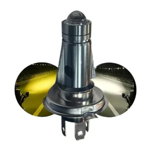 HJG H4 Mini Jet LED Headlight white yellow dual beam motorcycle bulb