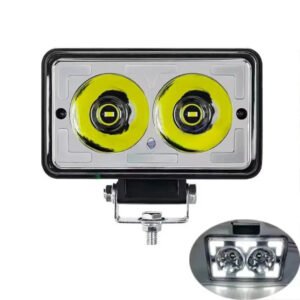 HJG W10 Classic 5x6 inch square LED fog light with white and amber DRL for cars and bikes