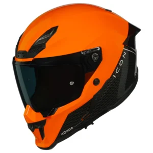 Korda Icon Duo Helmet Orange full-face dual visor safety helmet