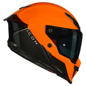 Korda Icon Duo Helmet Orange full-face dual visor safety helmet