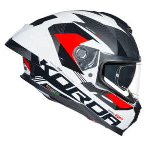Korda Sonic GP Brave Helmet Red full face helmet with dual visor and ECE 22.06 certification