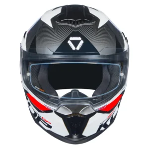 Korda Sonic GP Brave Helmet Red full face helmet with dual visor and ECE 22.06 certification