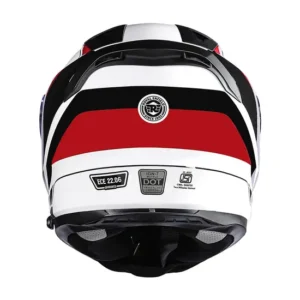 Royal Enfield Mettle Full Face Helmet White with high impact PC-ABS shell
