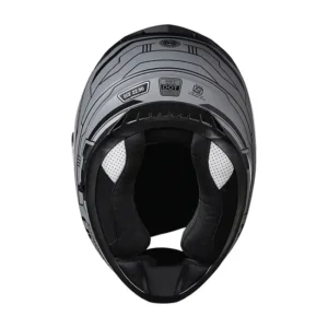 Royal Enfield Mettle Full Face Helmet Grey with high-impact PC-ABS shell