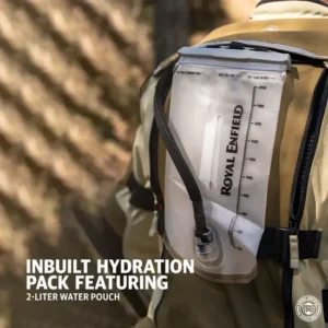 Royal Enfield NIRVIK H2O Riding Jacket Sand with Hydration Pack and CE Protection