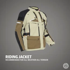 Royal Enfield NIRVIK H2O Riding Jacket Sand with Hydration Pack and CE Protection
