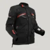 Royal Enfield Nirvik V2 Black Red Riding Jacket with CE Armor