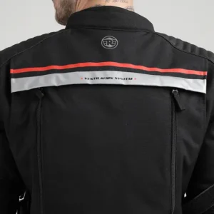 Royal Enfield Nirvik V2 Black Red Riding Jacket with CE Armor